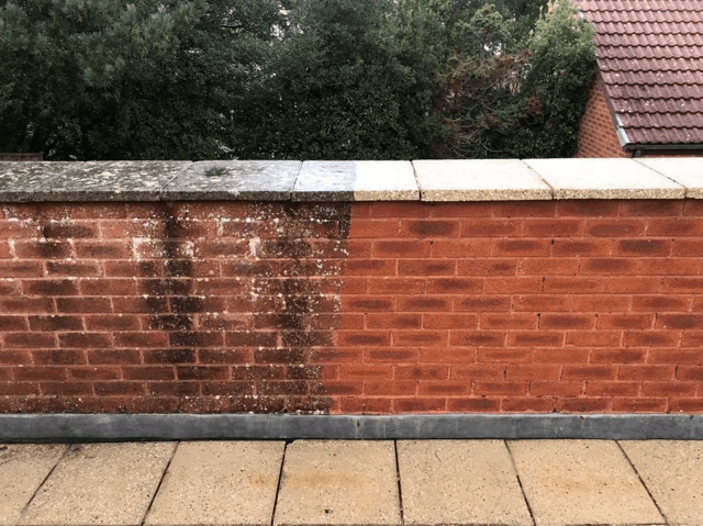 removing black stains on patio in Hampshire