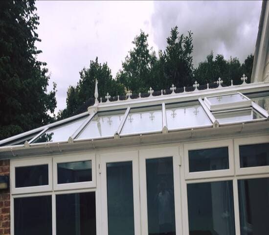 Gabble end conservatory cleaned for a residential homeowner in Preston, Weymouth